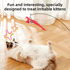 Interactive Self-Play Cat Wand with Suction Base, Feather & Bell - Automatic Bouncing Teaser(Yellow)