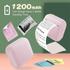 Purple X6 Mini Portable Bluetooth Instant Photo & Note Printer for Students - Deluxe 20-Piece Gift Set with 12 Paper Rolls, Color Pens & Storage Bag