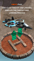 Camouflage Green 2.4G Remote Control Stunt Fighter Drone  - Manual Toss Launch, One-Key Operation for 360° Flip & Circular Flight, 3-Speed Adjustable Stable Quadcopter with Night Lights
