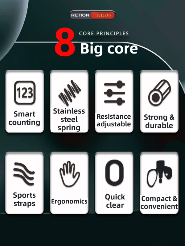 Black 50KG High-Resistance Kegel Trainer With Smart Counter & Leg Straps - Muscle & Thigh Slimming Equipment with Jump Rope & 2 Handles Attachment