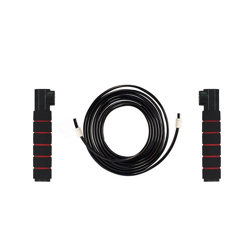 Grey 35KG High-Resistance Kegel Trainer With Smart Counter & Leg Straps - Muscle & Thigh Slimming Equipment with Jump Rope & 2 Handles Attachment