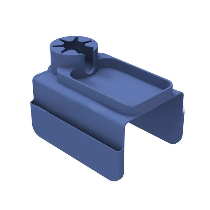 Light Blue Waterproof Silicone Couch Armrest Cup Holder Tray - Non-Slip & Anti-Spill, Multi-Slot Organizer for Drinks Bottle, Remote, Ipad & snacks