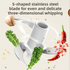 Green Wireless Electric Kitchen Grinder -  Portable 150ml Baby Food Maker with 3 Stainless Steel Blades, USB Charging