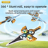 L36 Remote Control Flying Stunt Sword with 360° Flip & One-Key Takeoff - Fully Guarded Propellers and LED Night Lights for Safety & 4-Turbofan High Power Motor (2 Battery Included)
