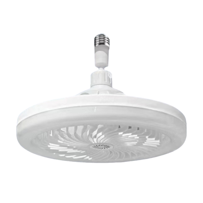 White Quiet Remote LED Ceiling Fan Light with Aromatherapy Slot and Removable E27 Base Socket -  Timer & Dimmable & 3-Speed & 3-Color Temperature Adjustable