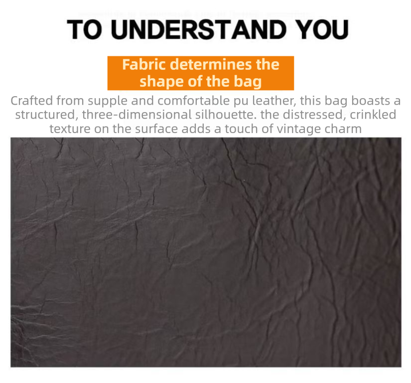 Black Trendy Vertical Square PU Leather Moto Crossbody Bag & Tote with 5-Pocket Organized Compartments & Adjustable Strap