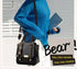 Caramel Trendy Vertical Square PU Leather Moto Crossbody Bag & Tote with 5-Pocket Organized Compartments & Adjustable Strap
