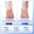 Black A1 Compact Electric Foot Dead Skin and Callus Remover - IPX6 Pedicure Tool with 3-Speed Mode & Dual 360°Rotating Stainless Steel Heads