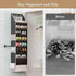 Grey 8-Tier Over-the-Door Shoe Organizer with 7 Slanted & 1 Flat & 6 Side Pockets - Multi-Functional Wall Mount  for Shoes, Bags and Towels