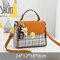Brown Large Capacity PU Leather Women's Handbag & Shoulder Bag - Elegant Multi-Pocket Commuter Satchel for 12" Tablets, Umbrellas & Long Wallets