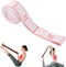 2-Pack Pink 12-Loop Numbered Yoga Stretch Strap(4x138CM) - Durable Multi-Segment Resistance Fitness Band for Pilates & Gym