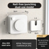 White 4.2M Heavy Duty Invisible Retractable Clothesline - Rustproof & Drill-Free Laundry Hanger with 20kg Load Capacity