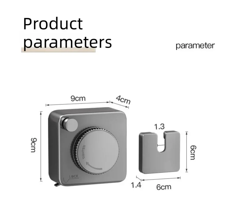 White 4.2M Heavy Duty Invisible Retractable Clothesline - Rustproof & Drill-Free Laundry Hanger with 20kg Load Capacity