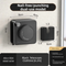 Black 4.2M Heavy Duty Invisible Retractable Clothesline - Rustproof & Drill-Free Laundry Hanger with 20kg Load Capacity