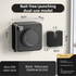 Black 4.2M Heavy Duty Invisible Retractable Clothesline - Rustproof & Drill-Free Laundry Hanger with 20kg Load Capacity