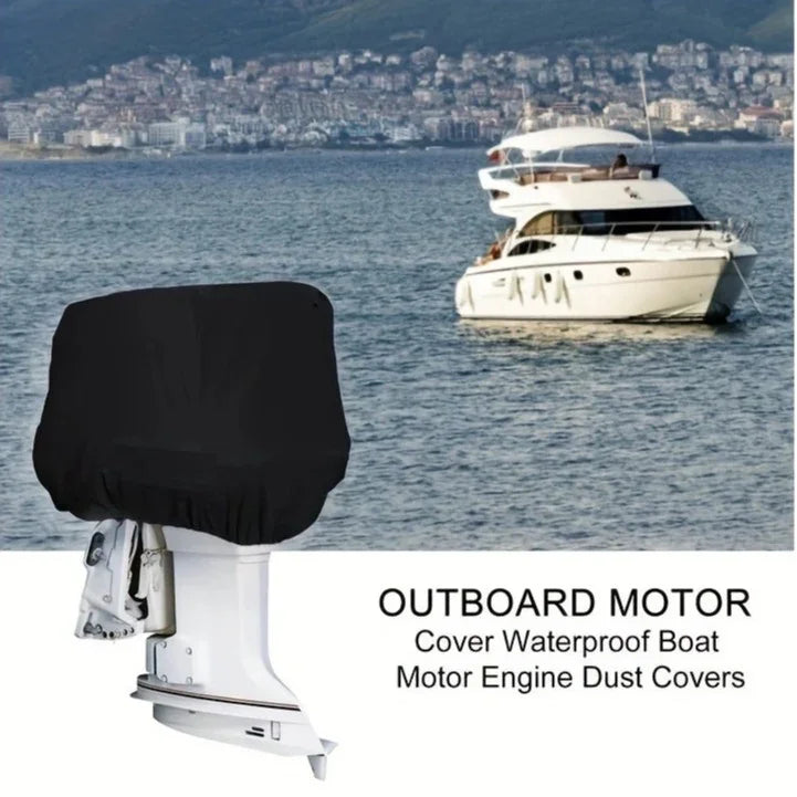 Heavy-Duty Full Marine Engine Coverage for 175-225HP - Waterproof & UV Resistant All-Weather Boat Engine Protector