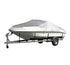 Sliver Heavy-Duty V-Hull Shield for 17 to 19 FT Yachts - All-Weather Water / Dust / UV Resistant 190T Silver Coated  Marine Protector