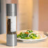 2 Pack 2-in-1 Stainless Steel Manual Spice Grinder Dual Head Salt and Pepper Mill with Adjustable Coarseness for Australian BBQ Kitchen and Travel