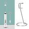 White Rechargeable Handheld Milk Frother and Electric Whisk Set 3 Speeds with 2 Stainless Steel Heads and Storage Stand Australian Home Barista Kit