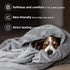 Grey Ultra-Soft Coral Fleece Blanket – Lightweight Summer Throw for Office Naps, Air Conditioning, and Cozy Home Use(70*100cm)