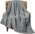 Grey Ultra-Soft Coral Fleece Blanket – Lightweight Summer Throw for Office Naps, Air Conditioning, and Cozy Home Use(180*200cm)