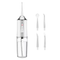 White Portable Water Flosser Oral Irrigator with 230ml Tank and 3 Modes Rechargeable IPX7 Waterproof Teeth Cleaner for Australian Home and Travel Use