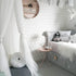 Kids Bed Canopy – 7‑Layer Tulle, 300cm Height, Nordic Style, 60cm Dome Pink