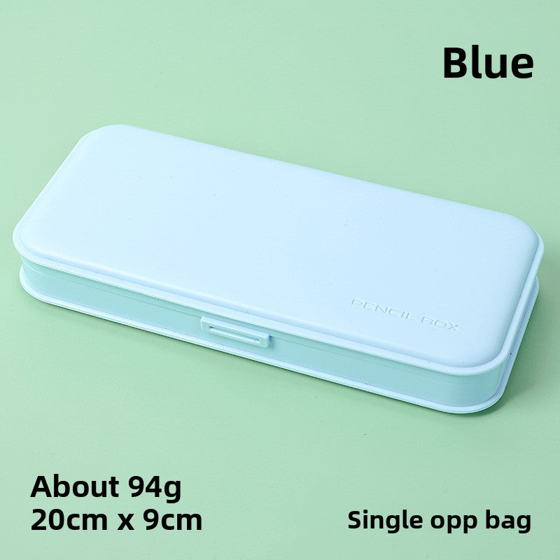 3-Pack Blue Macaron Color Pencil Case with Multi-Compartment Storage Waterproof PP Stationery Organizer for Australian Students School Essentials