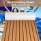 Teak EVA Foam Boat Flooring Sheet Brown with Black Stripes Self-Adhesive Marine Decking Mat for Yacht Fishing Boat RV DIY Upgrade Australian Boating(2400x450x6mm)