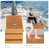 Teak EVA Foam Boat Flooring Sheet Brown with Black Stripes Self-Adhesive Marine Decking Mat for Yacht Fishing Boat RV DIY Upgrade Australian Boating(2400x450x6mm)