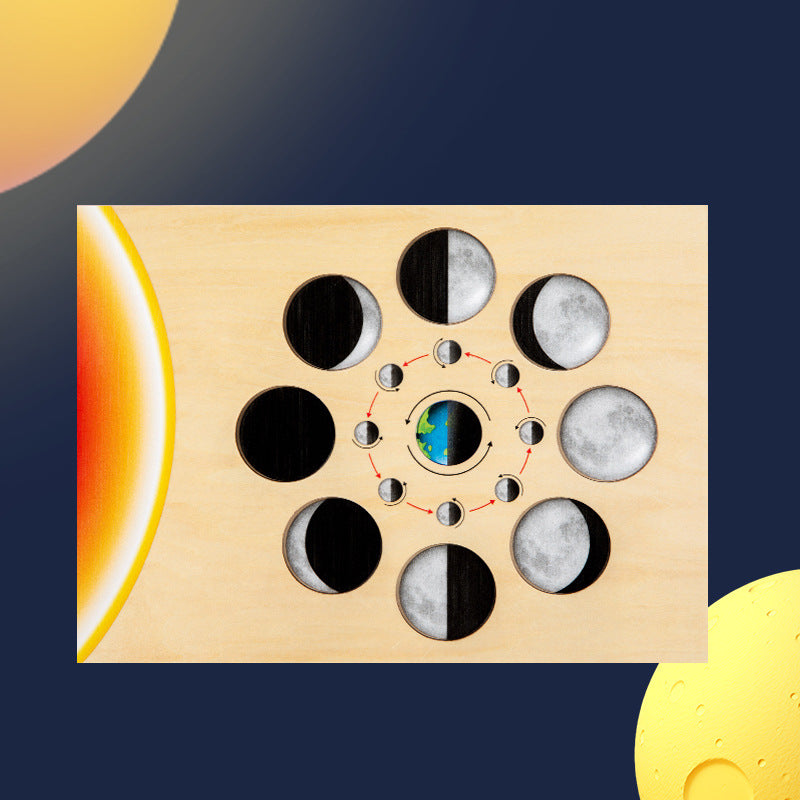 The Eight Planets 0.42 Educational Wooden Cognitive Matching Puzzle Toy for Kids Early Learning and Fine Motor Skill Development, Durable Preschool Accessory