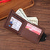 Coffee color Men's PU Leather Wallet with Magnetic Clasp and Zipper Pocket for Cards Cash and Coins Ideal for Daily Use in Australia