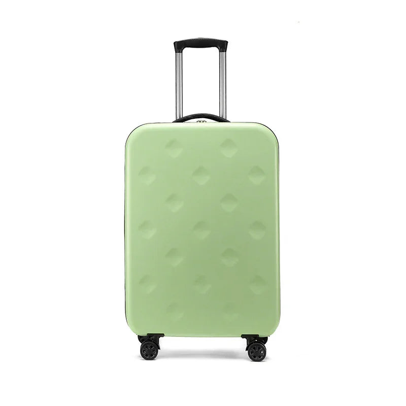Green 20 Inch Foldable Carry-on Suitcase with 360 Spinner Wheels and Combination Lock, Lightweight Space Saving Hard Shell Luggage for Australian Travel