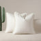 White 2 Pack Bohemian Tassel Pillowcases Soft Washed Cotton Cushion Covers for Living Room Sofa Elegant Decor Solution for Local Standard Home Environments