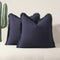 Navy blue 2 Pack Bohemian Tassel Pillowcases Soft Washed Cotton Cushion Covers for Living Room Sofa Elegant Decor Solution for Local Standard Home Environments