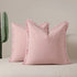 Pink 2 Pack Bohemian Tassel Pillowcases Soft Washed Cotton Cushion Covers for Living Room Sofa Elegant Decor Solution for Local Standard Home Environments