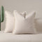Beige 2 Pack Bohemian Tassel Pillowcases Soft Washed Cotton Cushion Covers for Living Room Sofa Elegant Decor Solution for Local Standard Home Environments