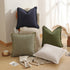 Lichen green 2 Pack Bohemian Tassel Pillowcases Soft Washed Cotton Cushion Covers for Living Room Sofa Elegant Decor Solution for Local Standard Home Environments