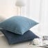 Coffee brown Nordic Herringbone Chenille Pillowcases 2 Pack 45x45cm for Sofa and Bed Soft Decorative Cushion Covers No Inserts Included Local Standard Fit Home Styling