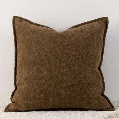 Mint chocolate Nordic Herringbone Chenille Pillowcases 2 Pack 45x45cm for Sofa and Bed Soft Decorative Cushion Covers No Inserts Included Local Standard Fit Home Styling