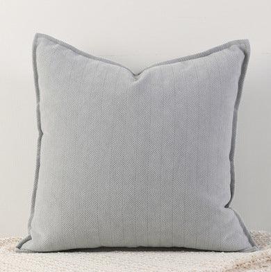 Space Grey Nordic Herringbone Chenille Pillowcases 2 Pack 45x45cm for Sofa and Bed Soft Decorative Cushion Covers No Inserts Included Local Standard Fit Home Styling