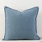 Hazy Blue Nordic Herringbone Chenille Pillowcases 2 Pack 45x45cm for Sofa and Bed Soft Decorative Cushion Covers No Inserts Included Local Standard Fit Home Styling