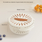 Brown Small Multi-functional Fruit and Vegetable Washing Bowl with Lid and Hidden Handle Double-Layer Drainage Container for Refrigerator Storage and Outdoor Picnic Efficient Food Preservation for Local Standard Kitchens