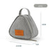 3-PCS Grey Triangular Insulated Lunch Bag with Food-Grade Aluminum Lining for Heat Preservation and Freshness, Ideal for Meals, Snacks, Eggs, and Milk on the Go