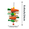 2-Pack Radish and sweetcorn skewers Bird Chew Toy for Parrots, Budgies, Hamsters, Rabbits & Small Pets – Hanging Carrot-Shaped Enrichment Toy with Natural Fibers for Beak Grinding and Mental Stimulation