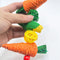 2-Pack Radish Vine Ball Skewers Bird Chew Toy for Parrots, Budgies, Hamsters, Rabbits & Small Pets – Hanging Carrot-Shaped Enrichment Toy with Natural Fibers for Beak Grinding and Mental Stimulation