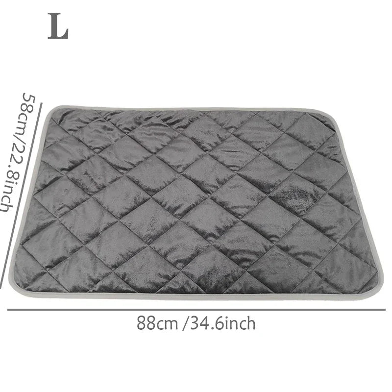 Self-Warming Pet Mat with Heat Reflective Technology for Dogs and Cats Waterproof No Electricity Needed Comfortable Winter Pad for Local Pet Owners(58*88cm)