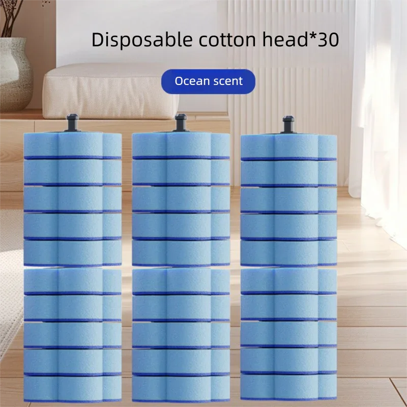 Disposable Toilet Brush Refills – Water‑Activated Cleaning Heads, 30‑Pack