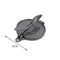 Black Manual Dough Press – Aluminum Alloy Cake & Tortilla Press for Homemade Baking and Cooking(16cm)