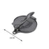 Black Manual Dough Press – Aluminum Alloy Cake & Tortilla Press for Homemade Baking and Cooking(16cm)